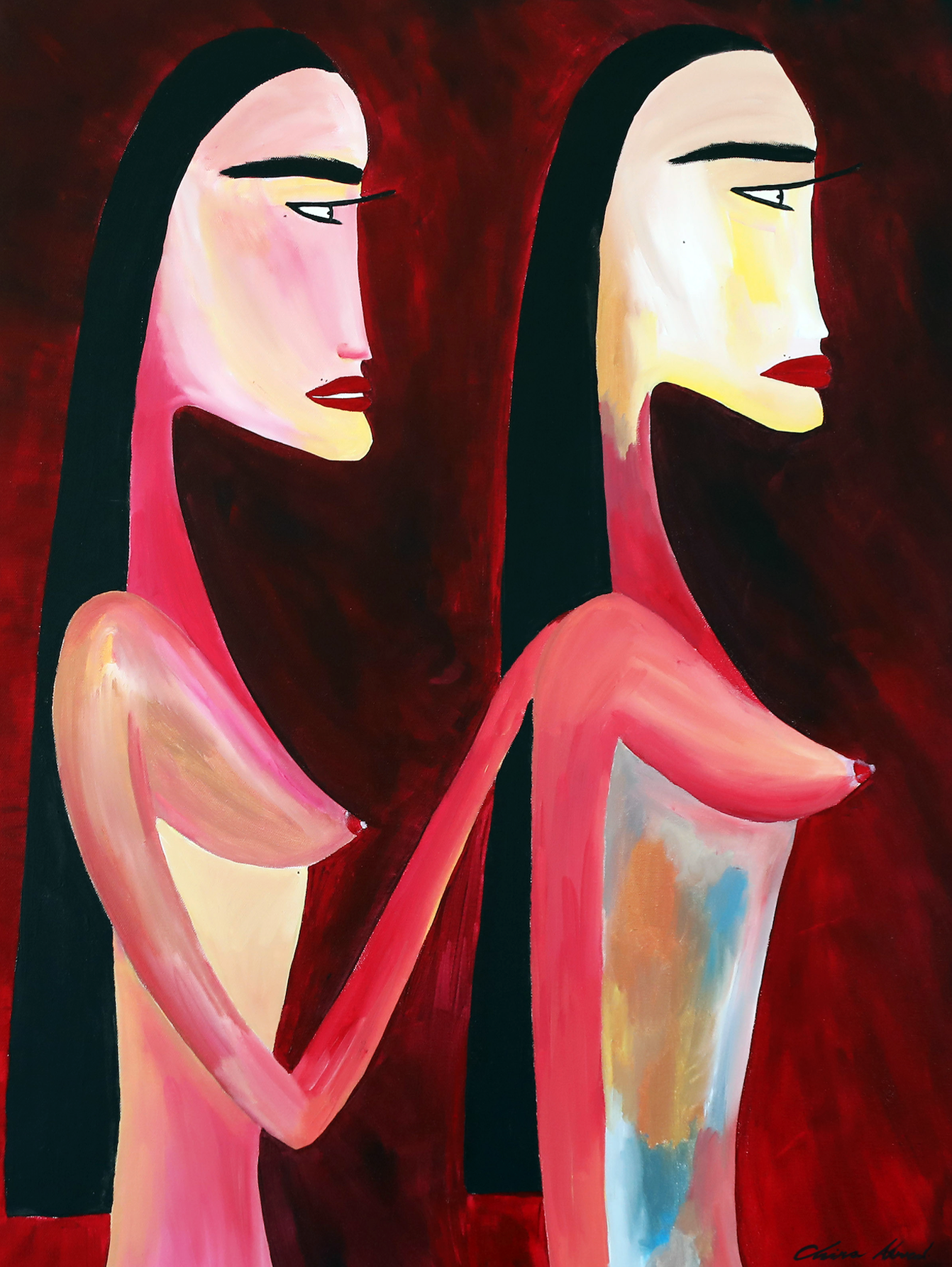 "The sisterhood" 65x90cm, Italy 2017