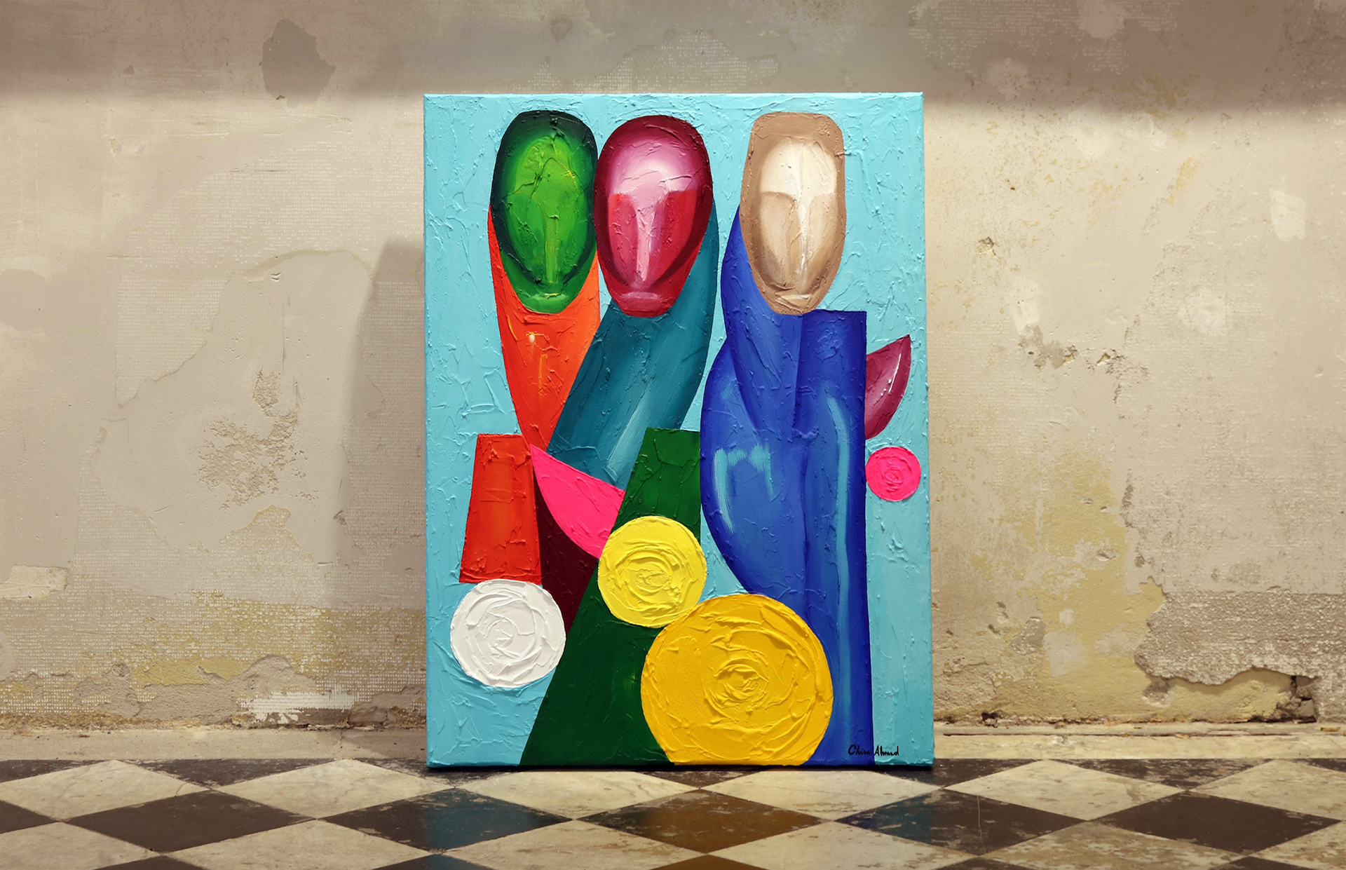 "Past present future" 60x80cm, Sweden 2021