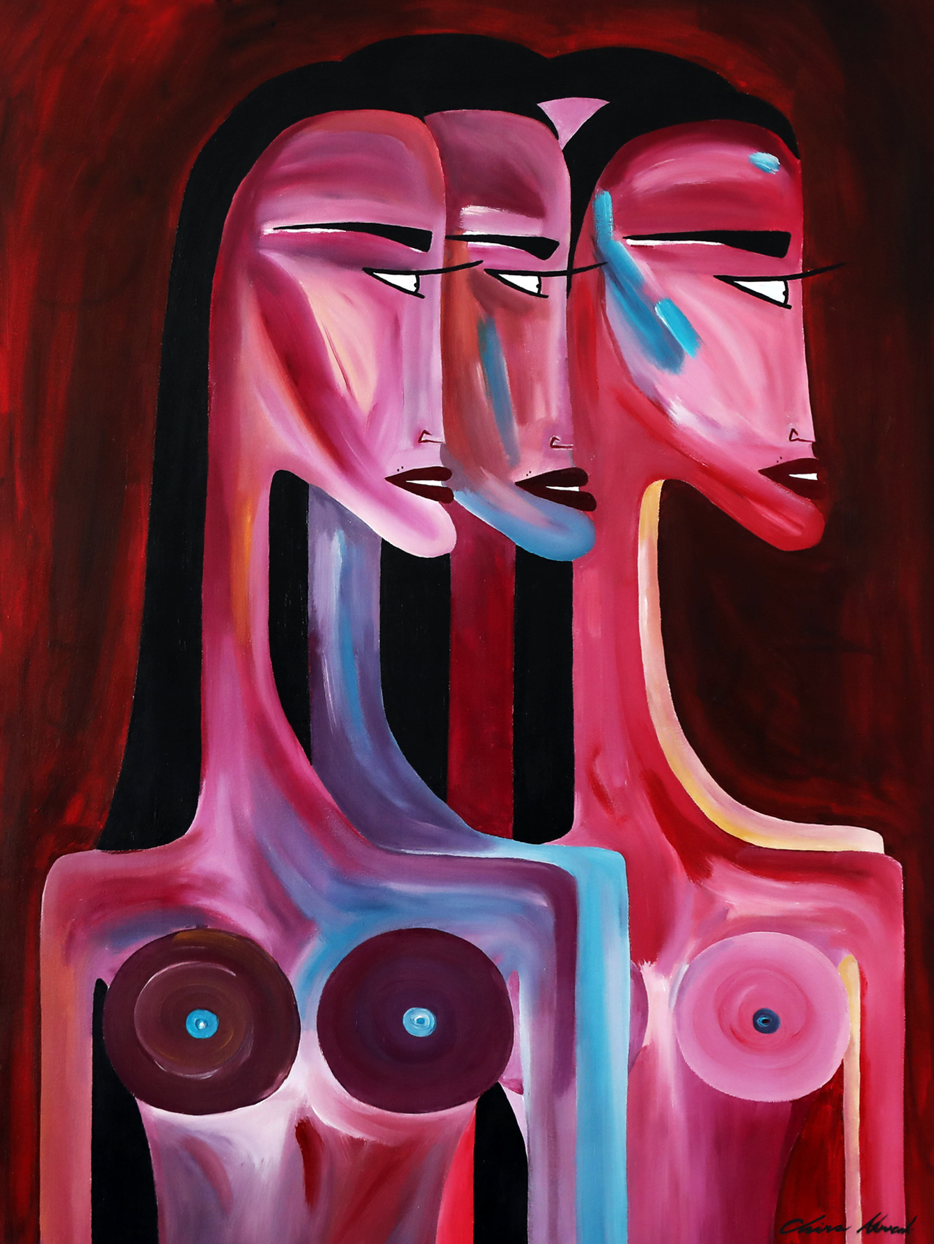 "Solidarity" 65x90cm, Italy 2019
