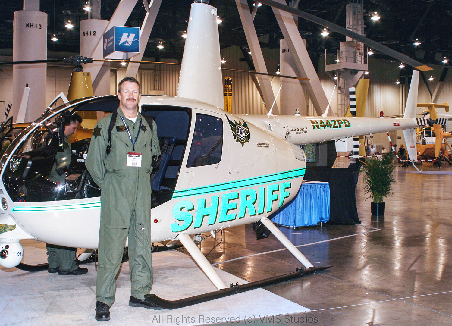 Silver State Helicopters representative, at convention