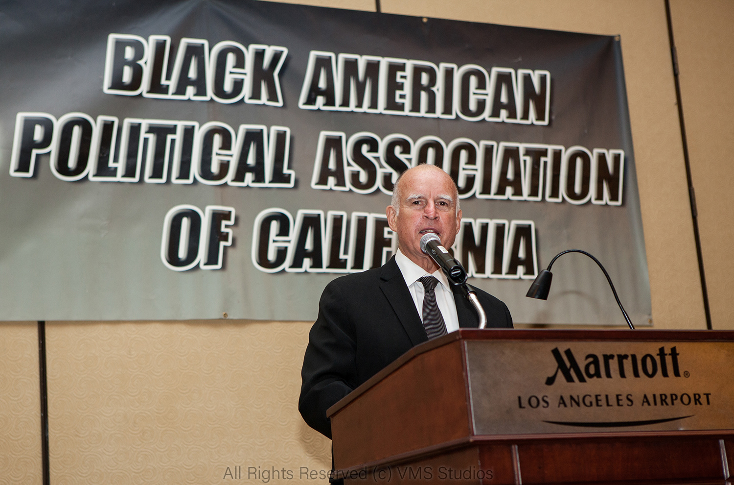 Gov. Jerry Brown, speaking at BAPAC