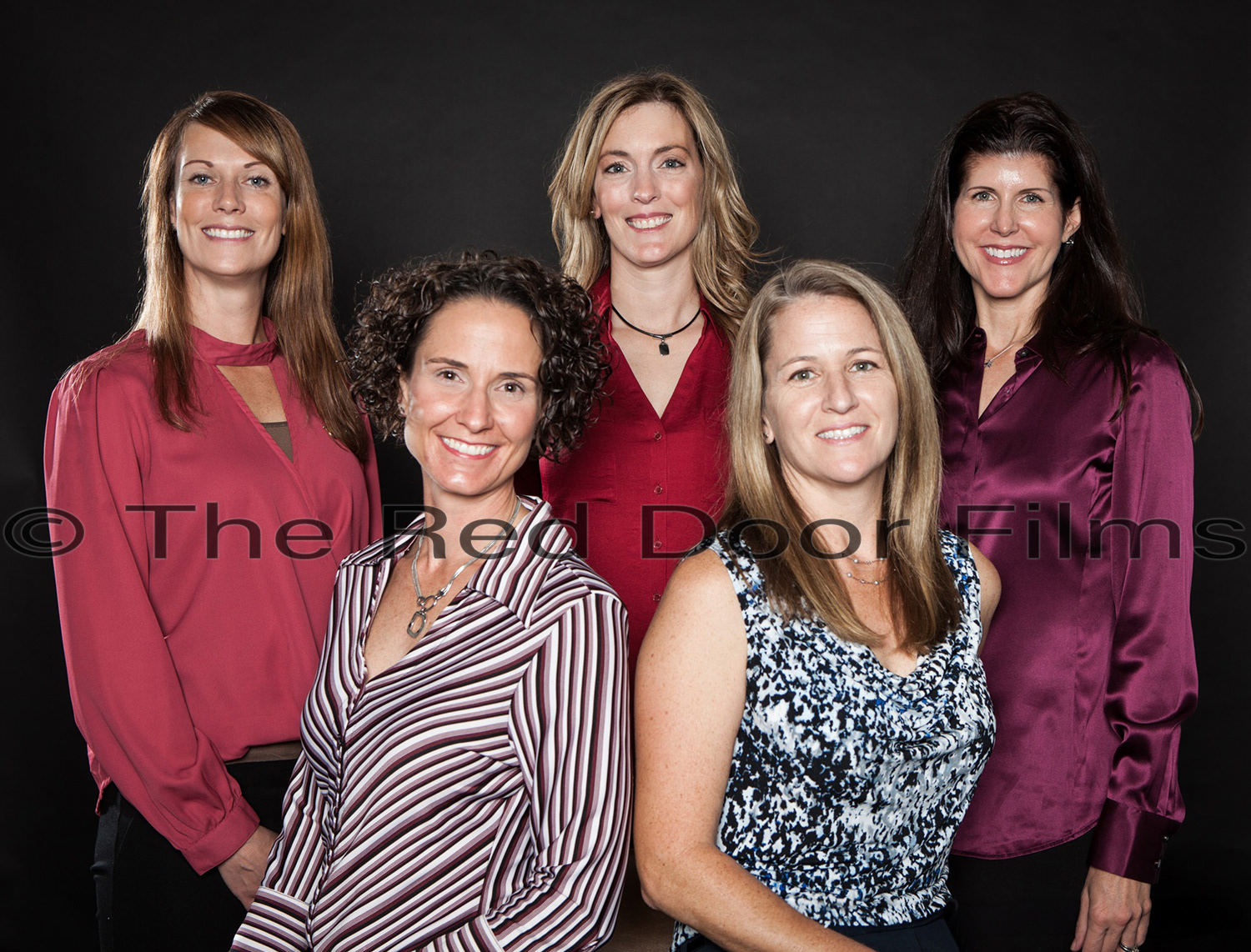 from top left to bottom right: Jacquelyne Nichols, Capt. - Marine Corps; Maura George, Lt Col. - Army and Air Force; Karen Brash, CDR (Ret.) - Navy; Tamara Barlette, Lt Col. - Air Force; Lisa Dolan, CDR (Ret.) - Navy