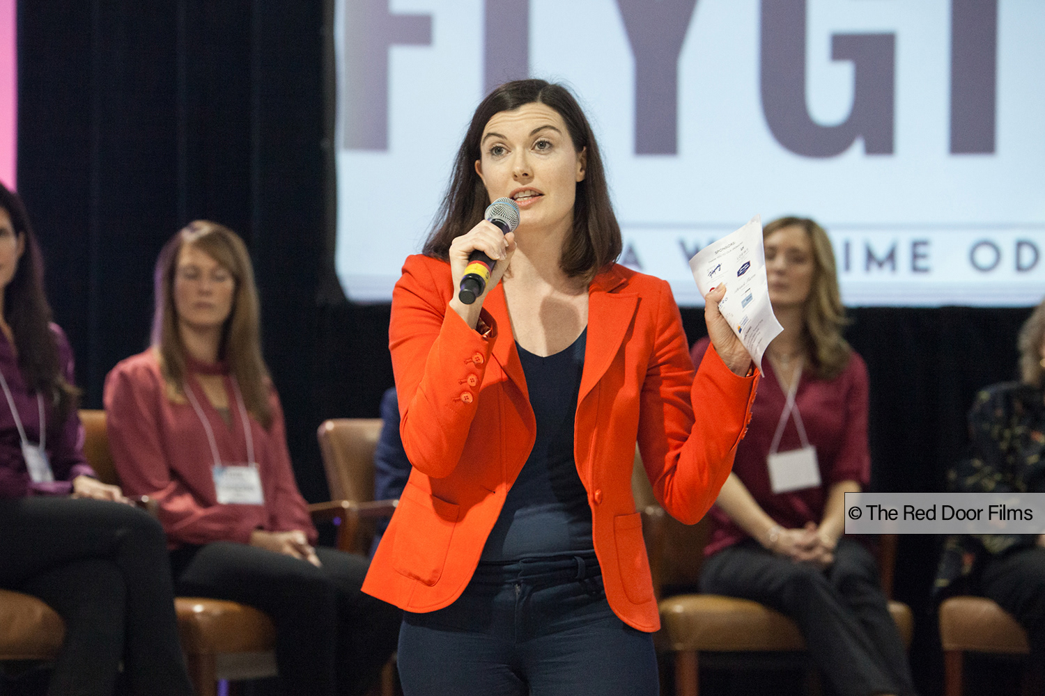 Producer Hilary Prentice, speaking at Flygirls Promotional Funraiser