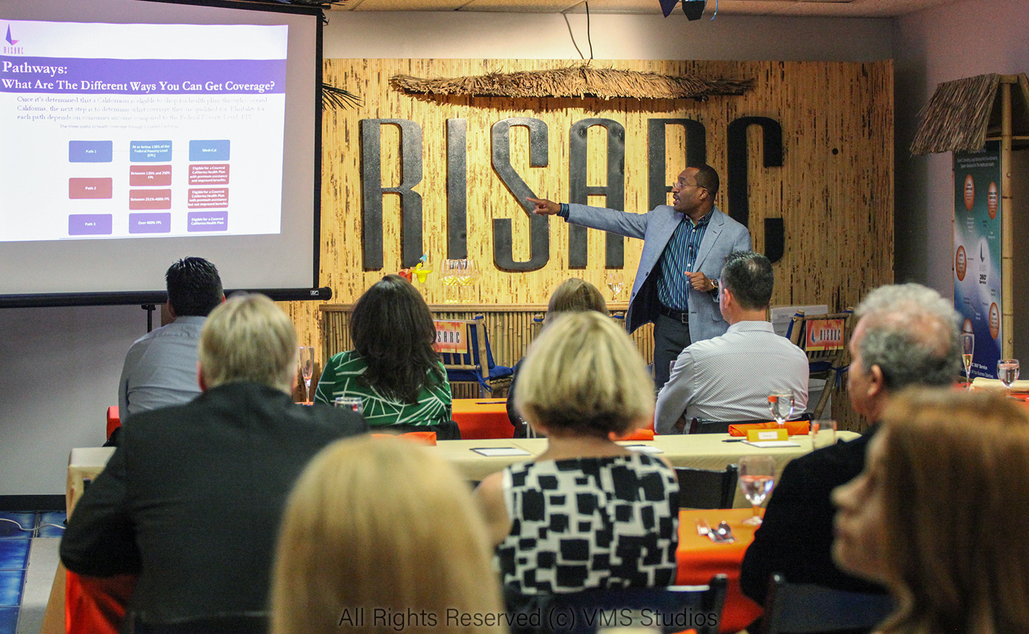 RISARC CEO Richard Stephenson, speaking at seminar