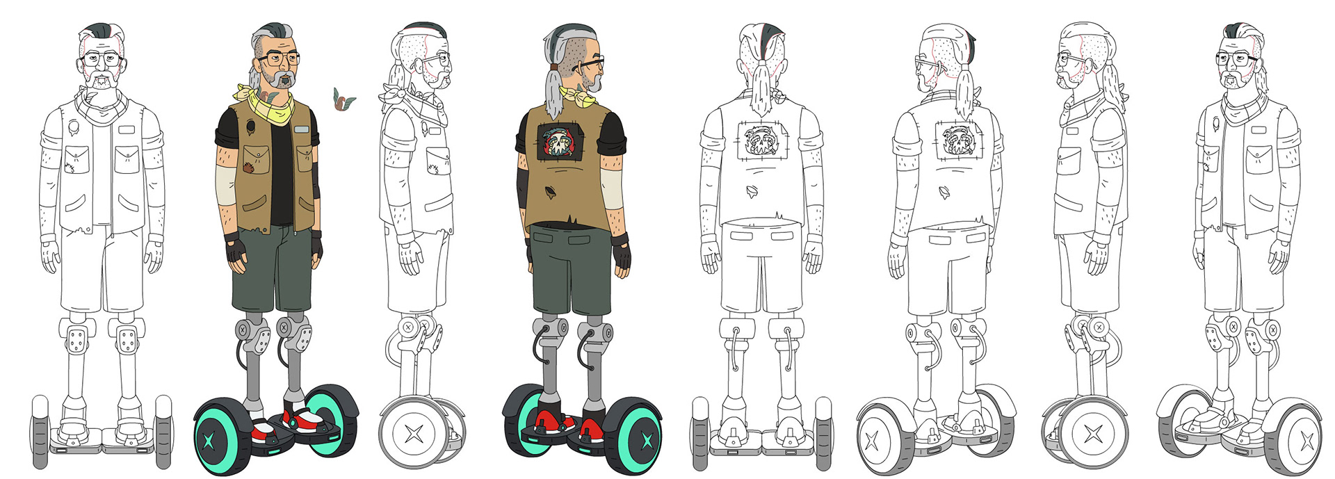 Characters designs for "Fairfax" on Amazon Video
