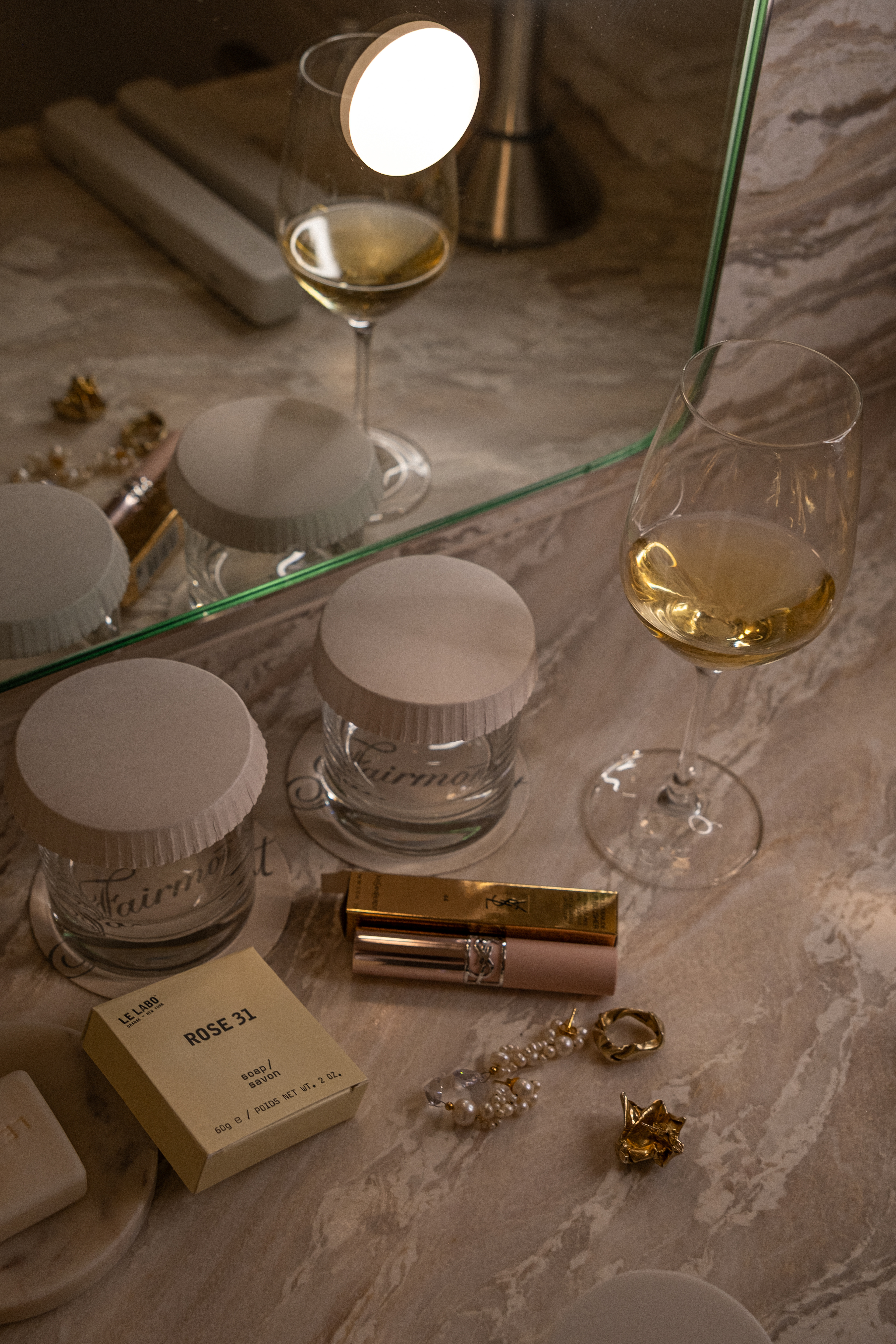 Editorial Hotel Photography | Bathroom at Fairmont Century Plaza Hotel at Beverly Hills