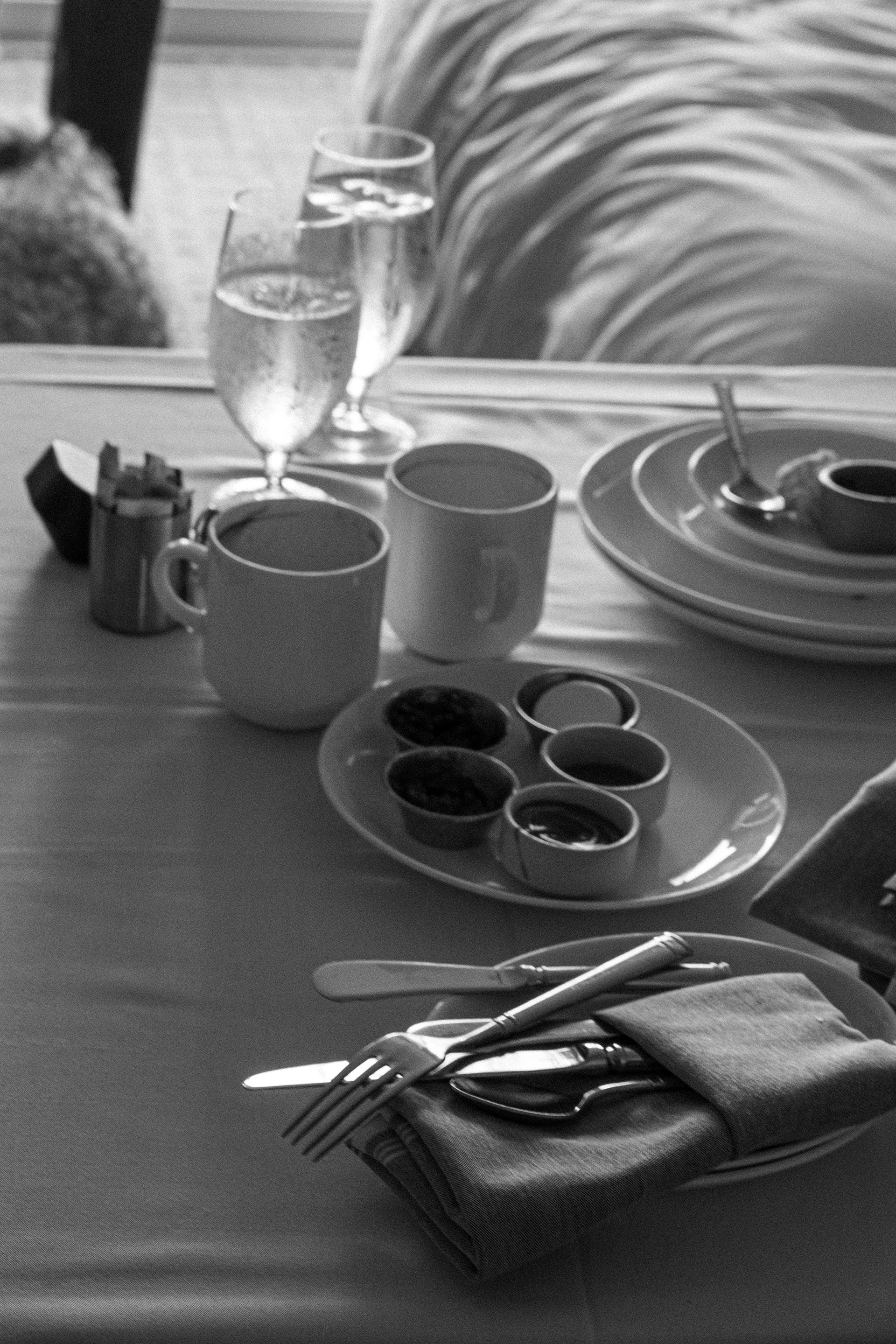 Editorial Hotel Photography | Room Service Breakfast at Fairmont Century Plaza Hotel at Beverly Hills