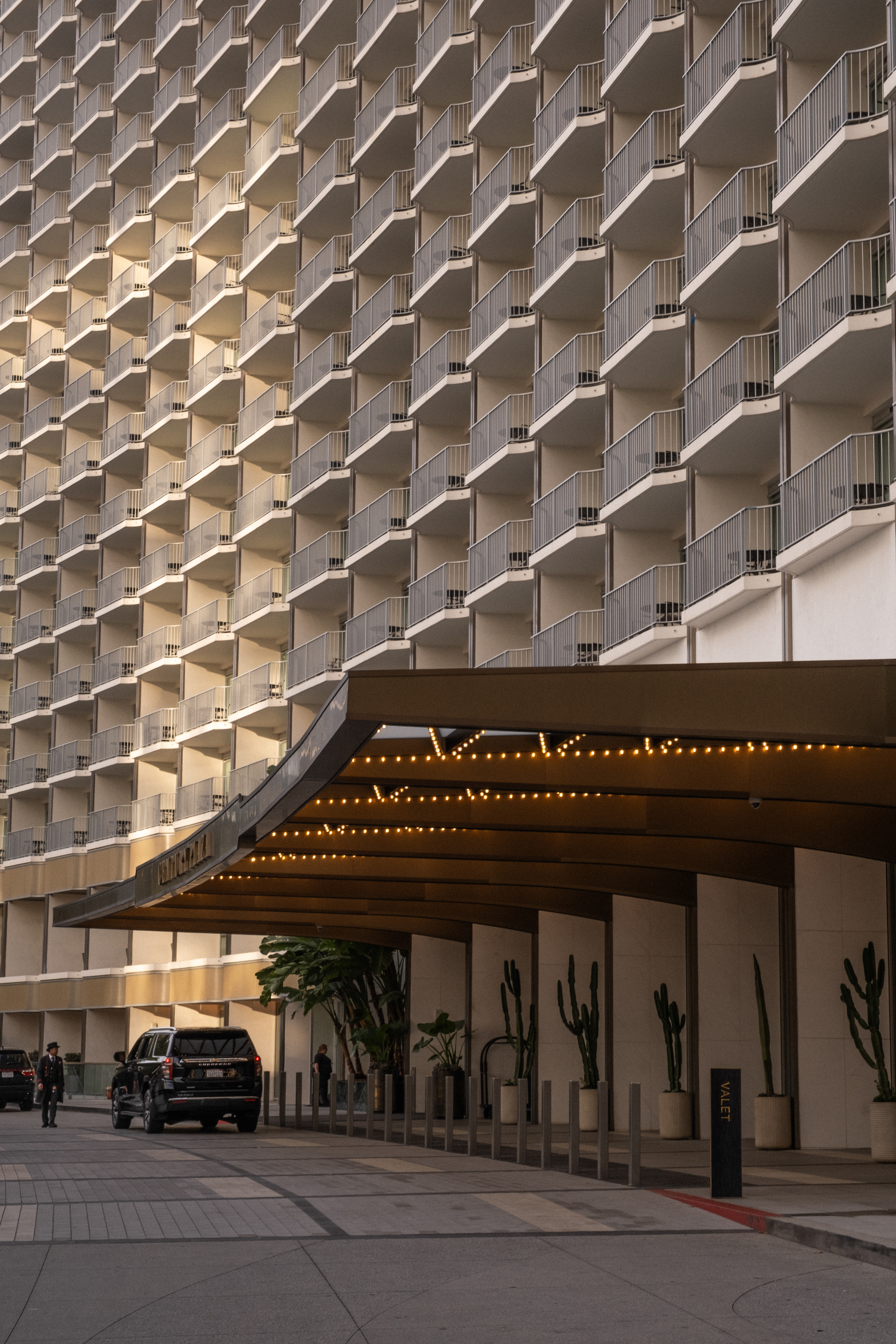 Editorial Hotel Photography | Exterior of Fairmont Century Plaza Hotel at Beverly Hills
