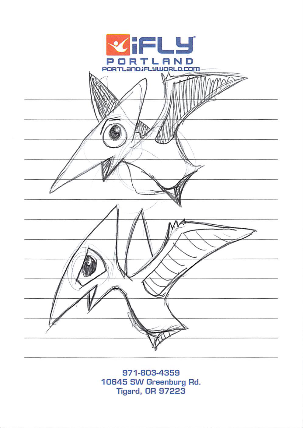 Two too cute pterodactyls