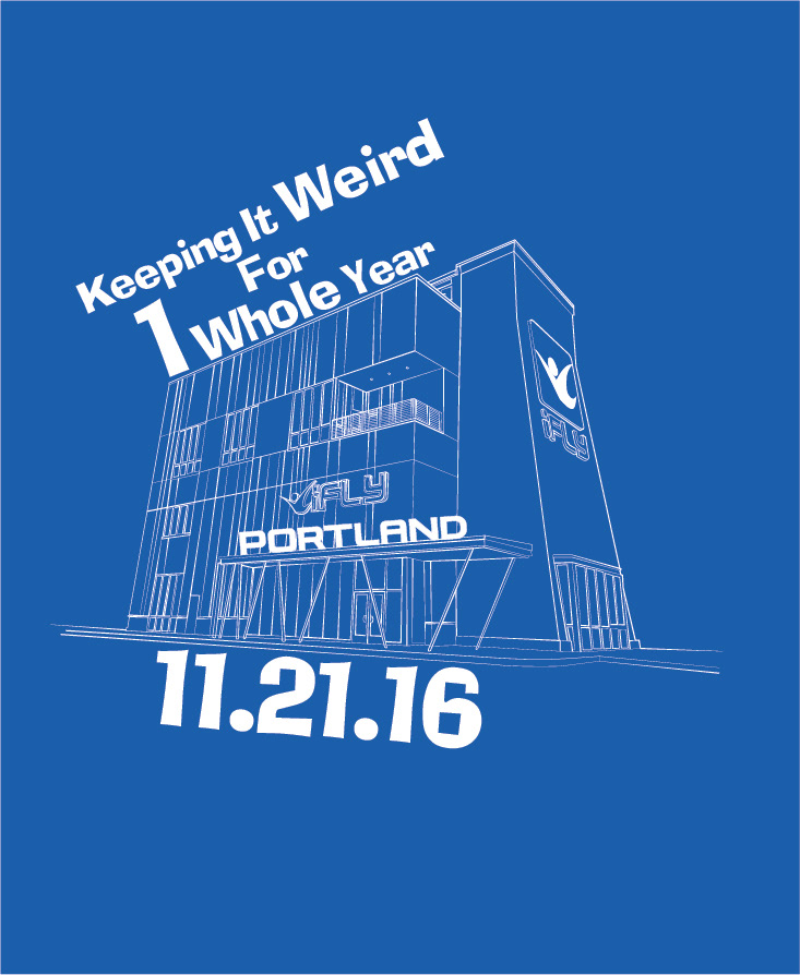 final shirt design with it living on a simple blue shirt