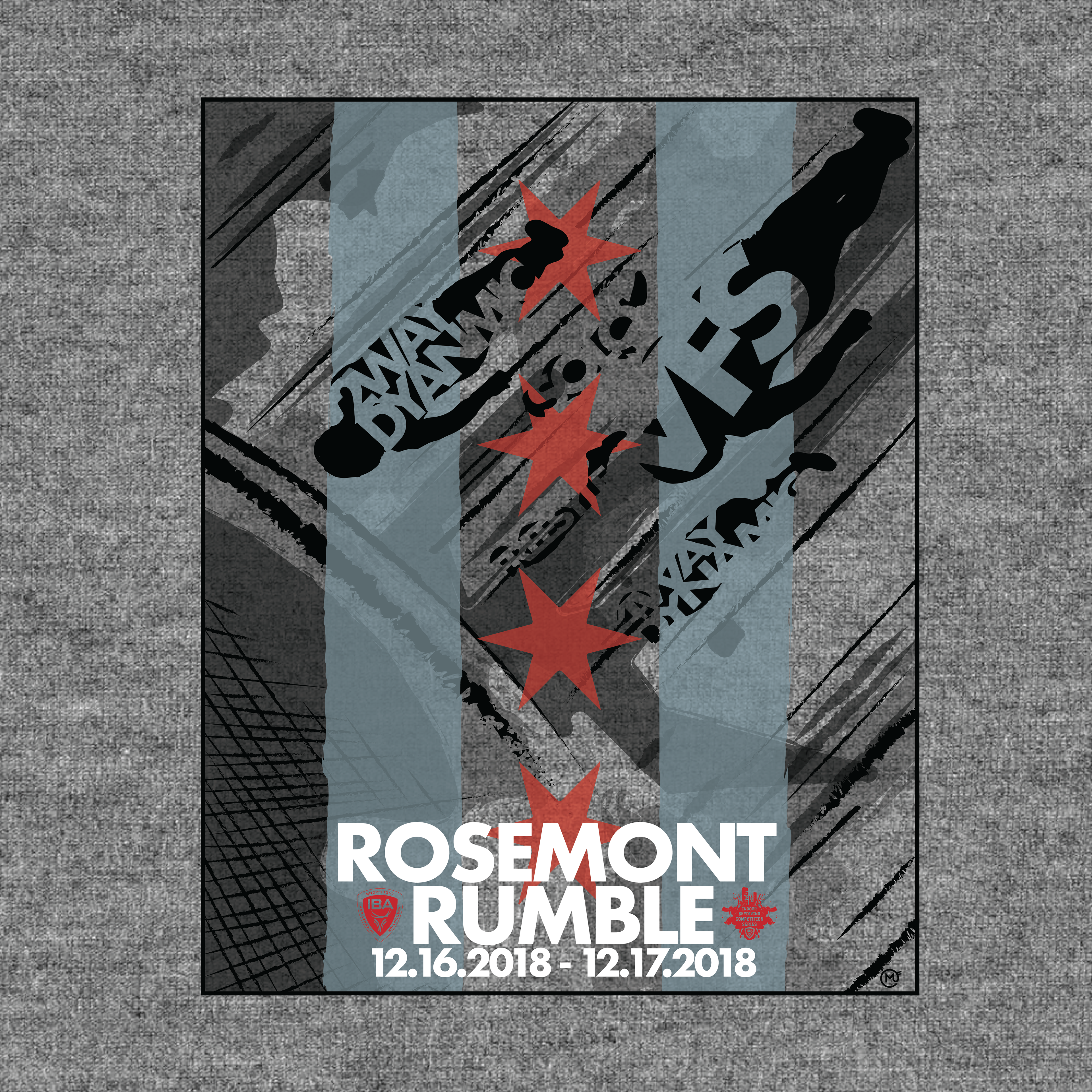 Shirt graphic, limited color use to help keep cost down for final print of the shirt