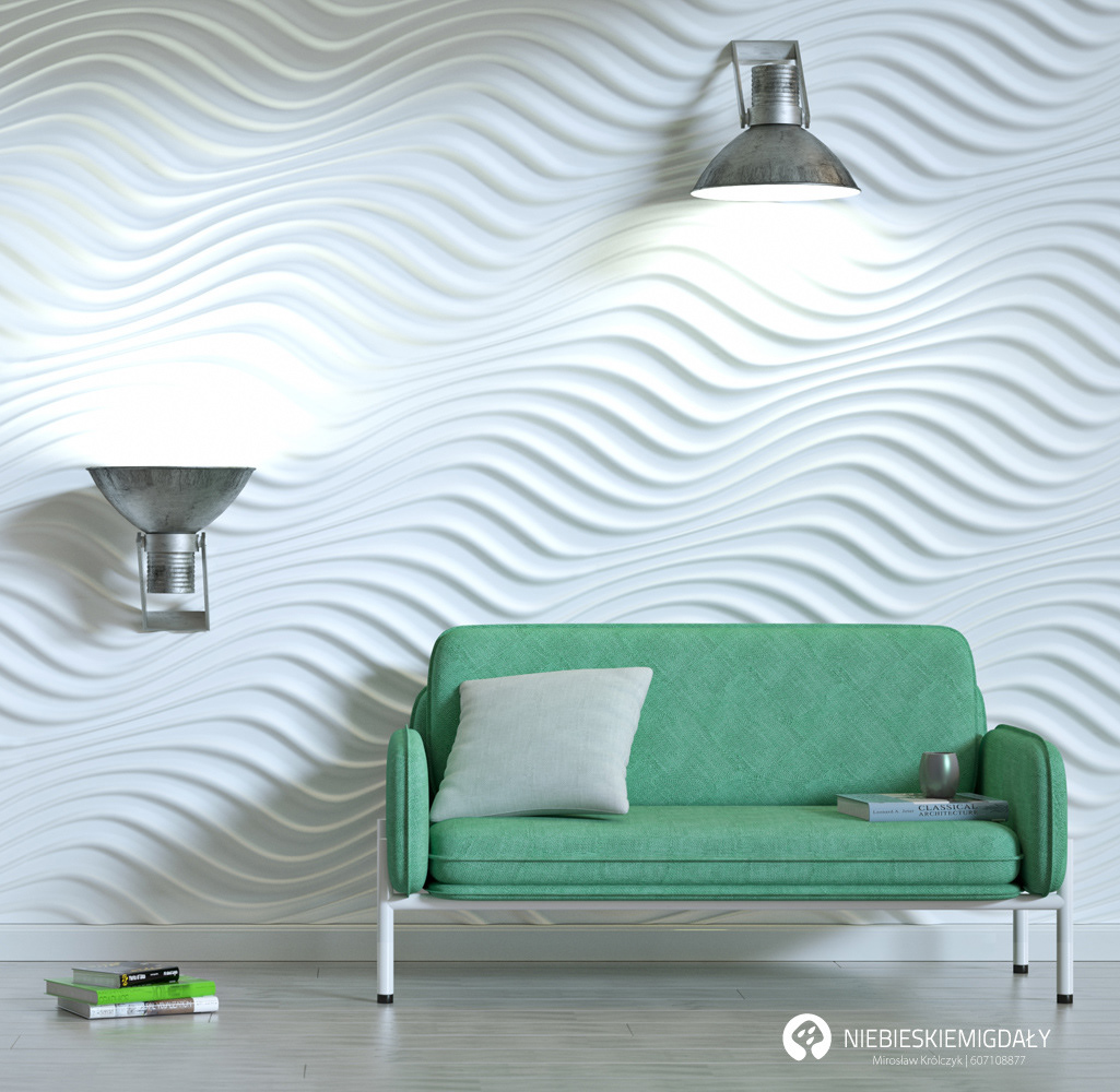 Wizualizacja 3D - okładziny wyrobów styropianowych