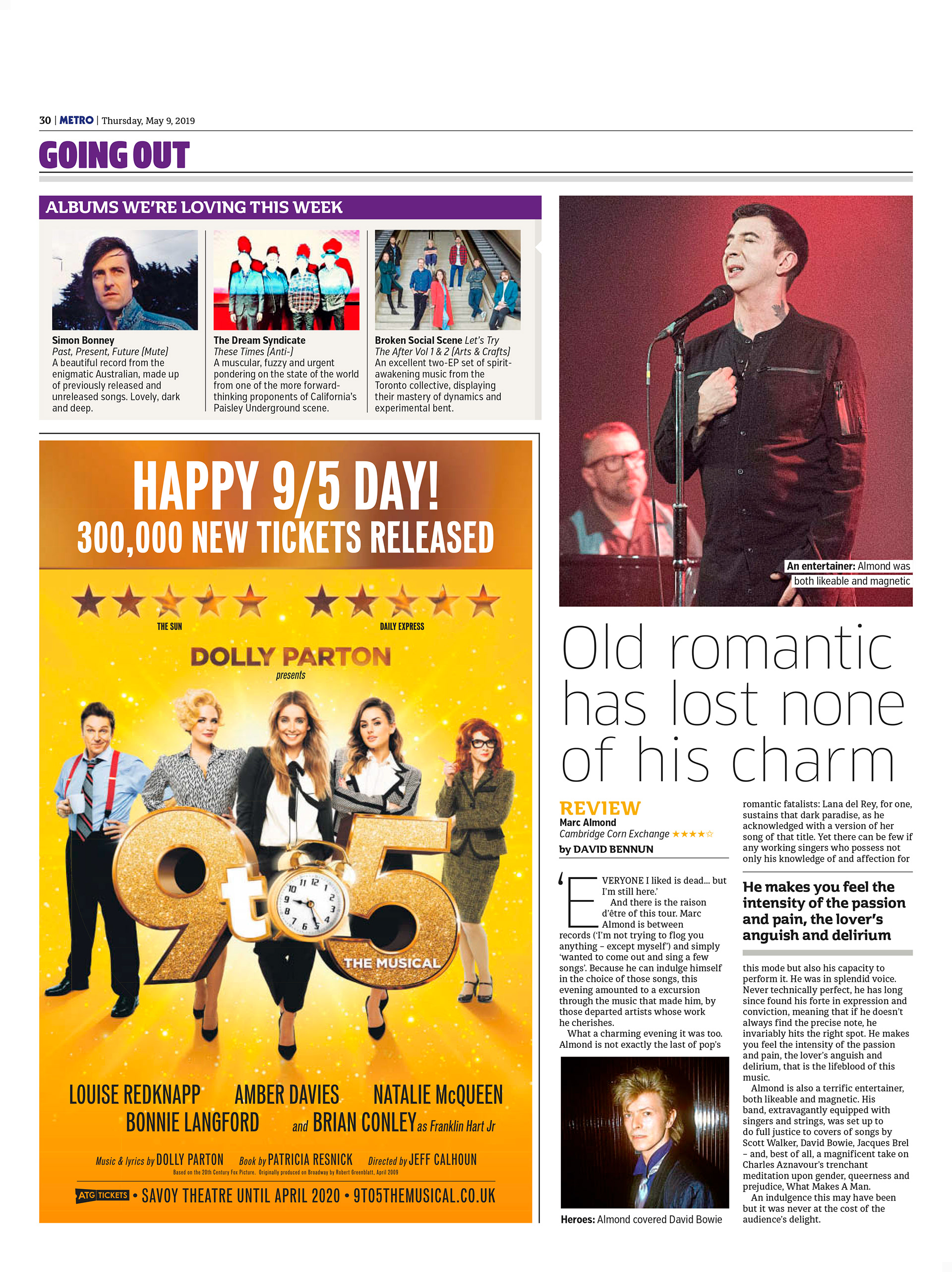 Metro ad for 9 to 5 The Musical - produced during my previous employment at AKA Promotions