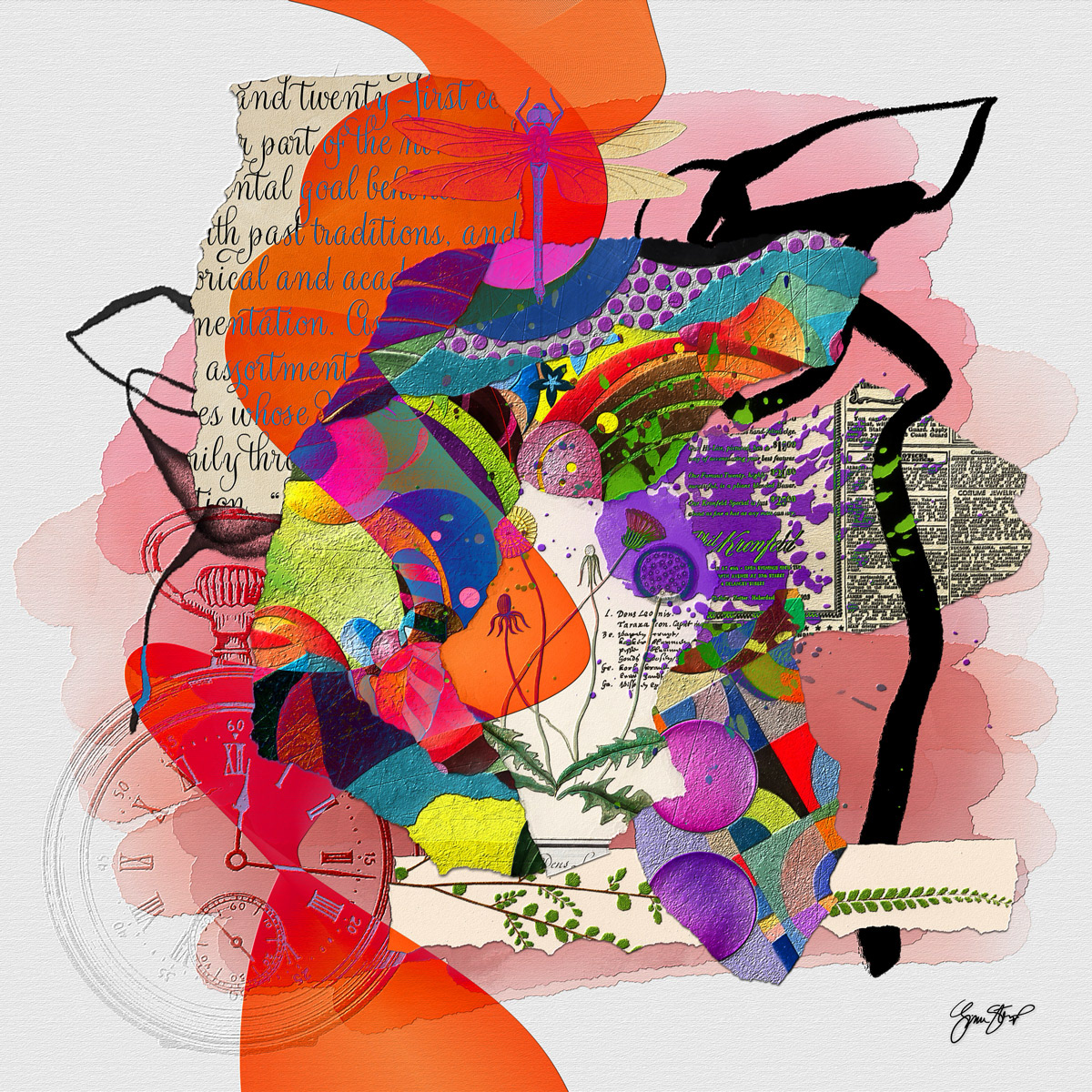 Vintage Abstract by Gina Startup 