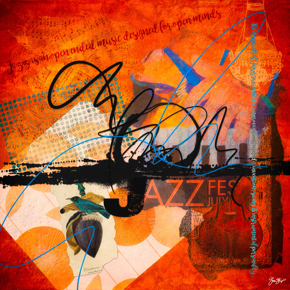 Collage mixed media art by Gina Startup