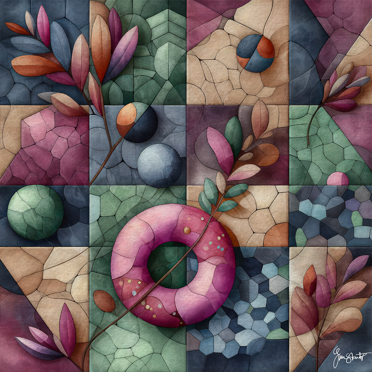 Abstract Grid by Gina Startup 