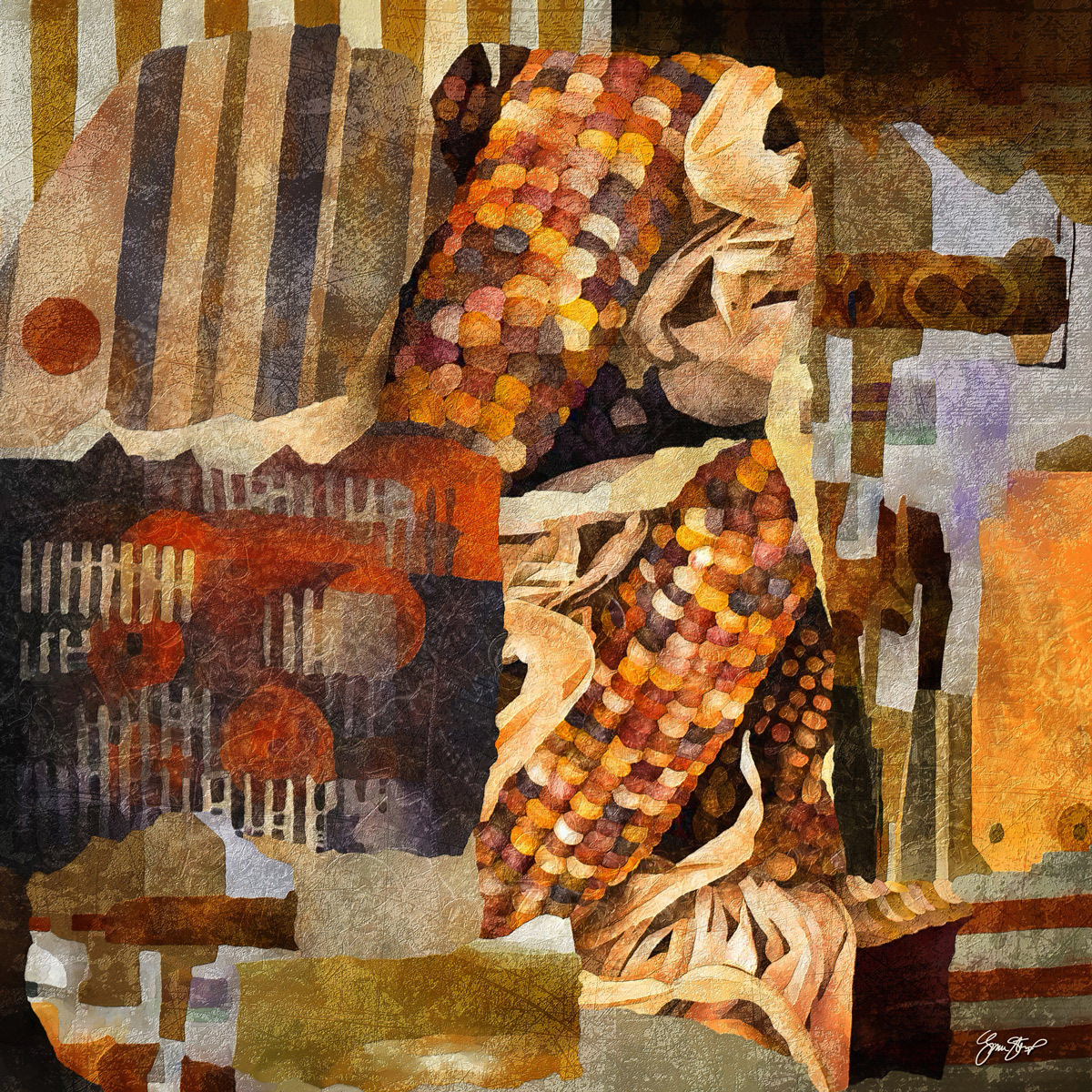 Autumn Harvest, art by Gina Startup 