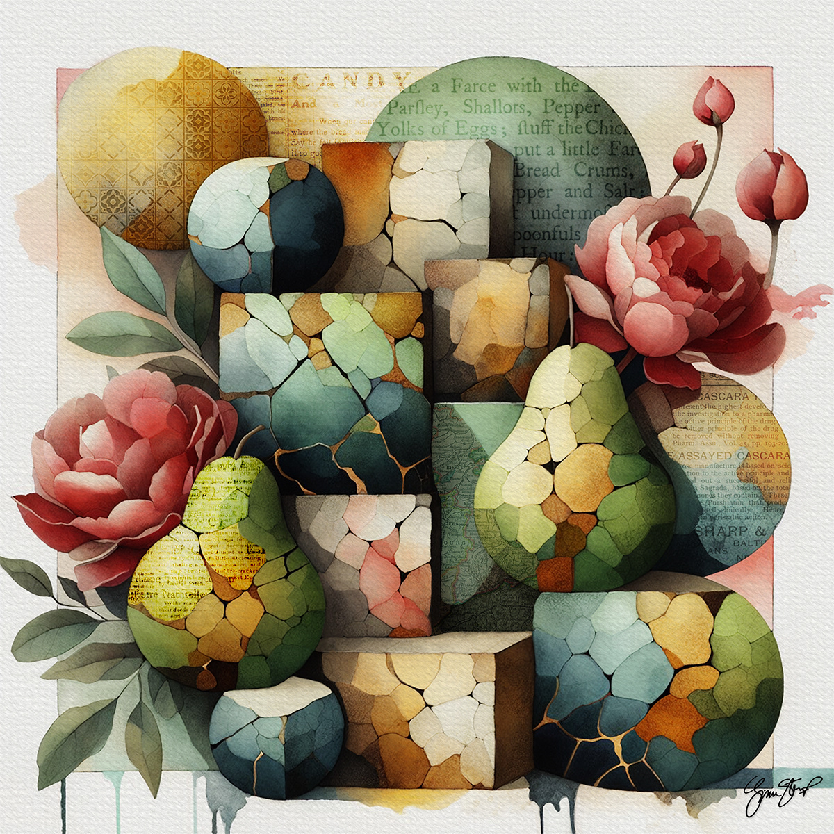 Roses and Pears by Gina Startup 