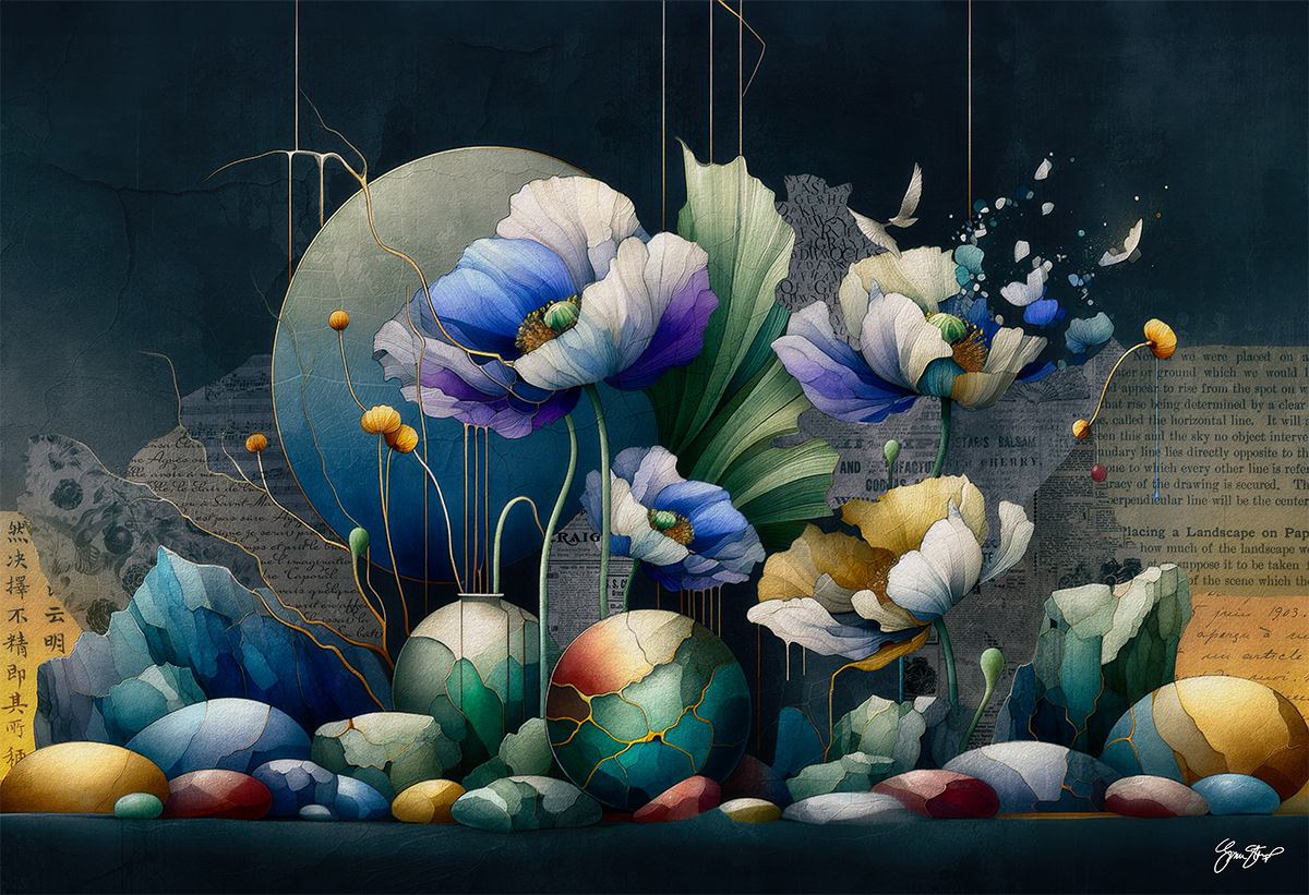 Floral Disintegrating by Gina Startup 