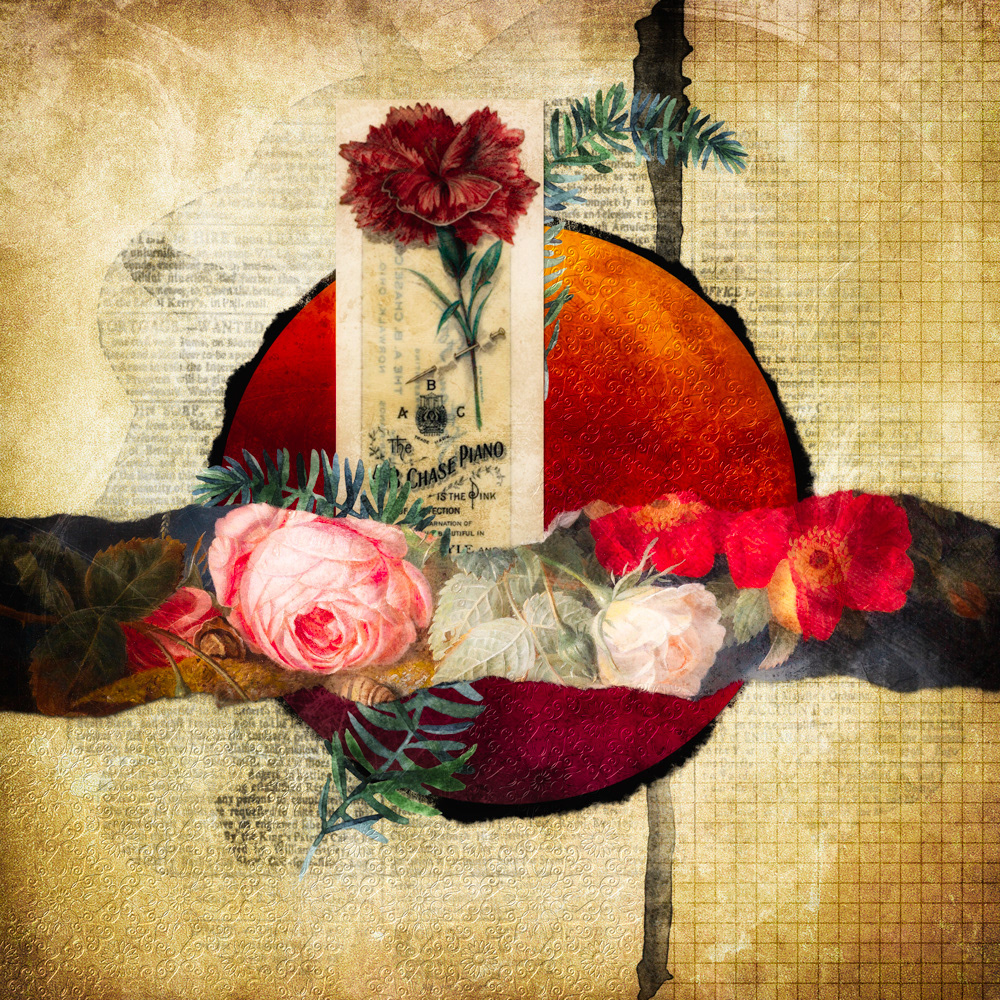 Mixed media collage by