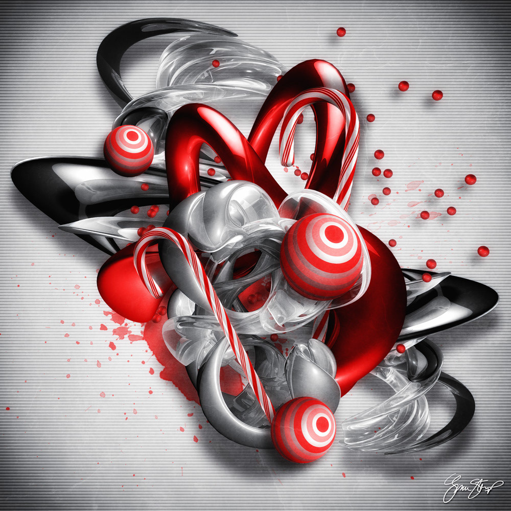 Candy Cane Collage