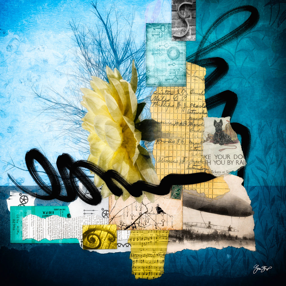 Collage art by Gina Startup