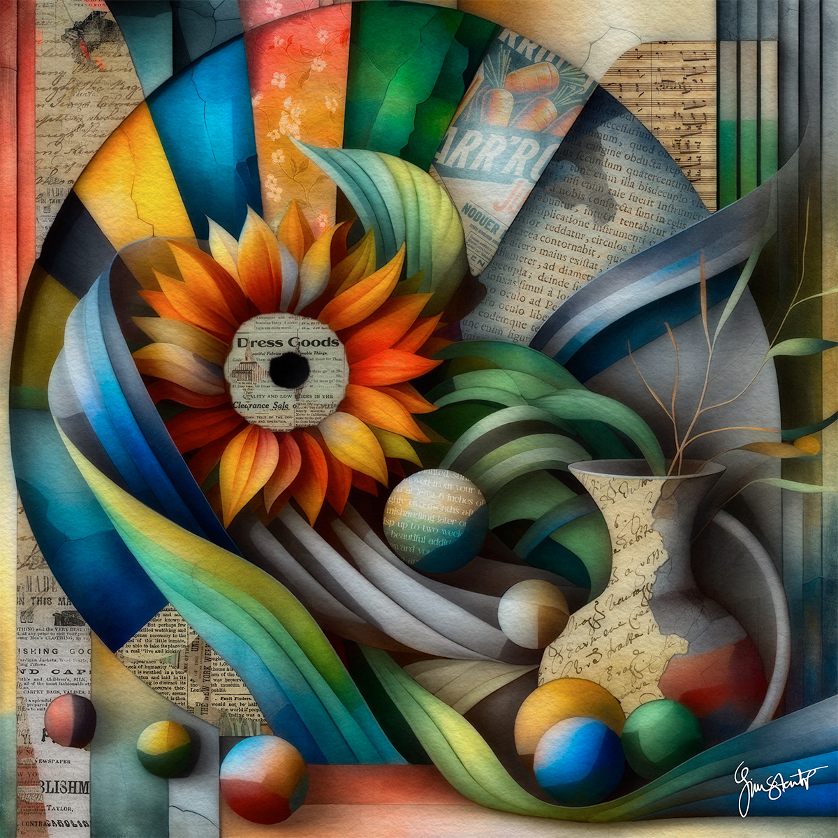 Fragmented Blossom by Gina Startup