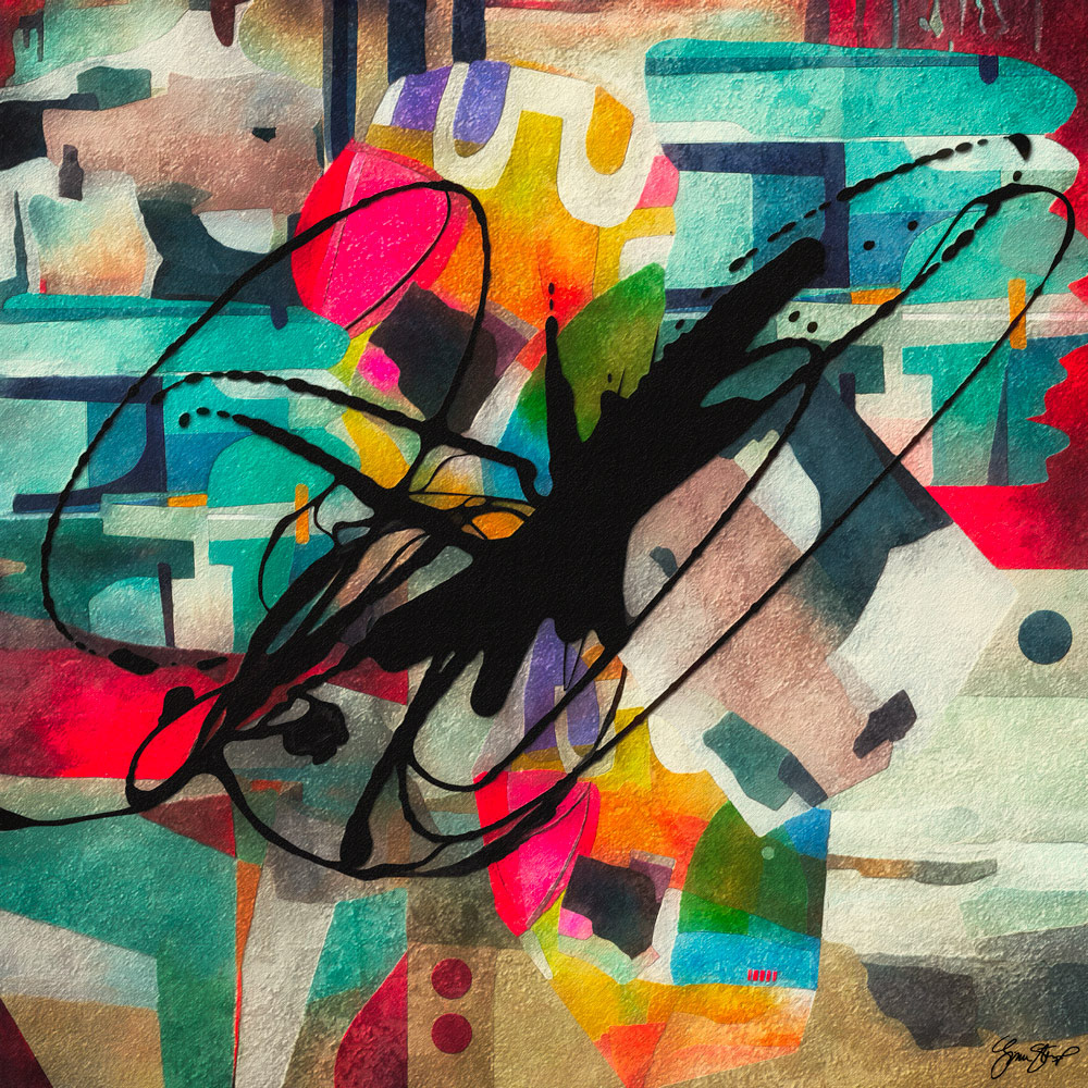 Mixed Media Abstract Art by Gina Startup