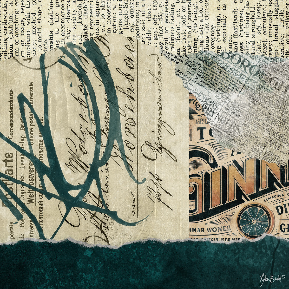 Teal Tangerinen by Gina Startup