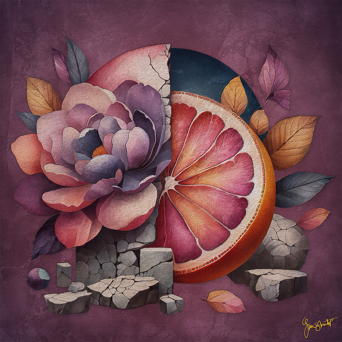 Blood Orange Blossom by Gina Startup