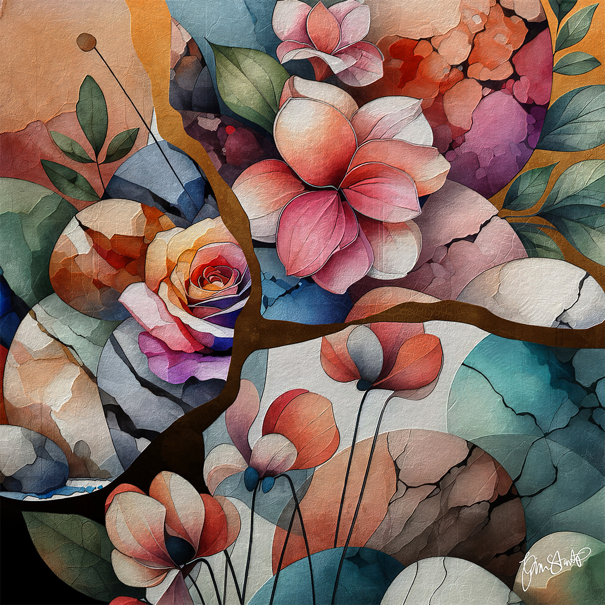 3 Parts Floral by Gina Startup 