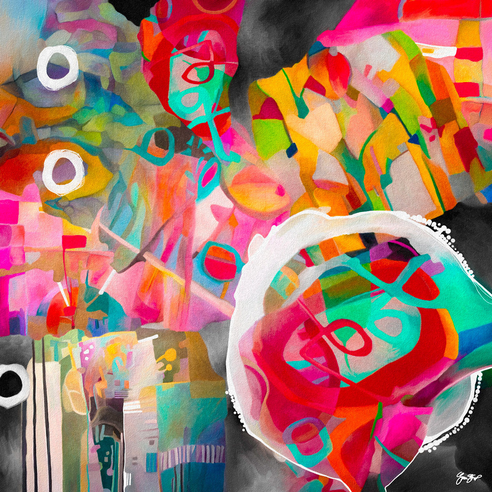 Mixed media Abstract Art by Gina Startup