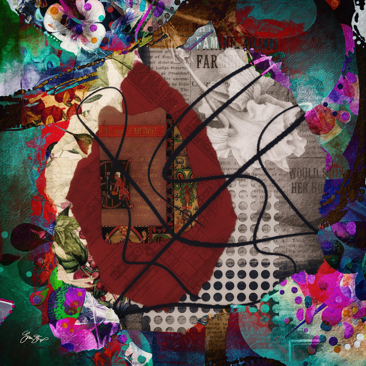 Collage art by Gina Startup
