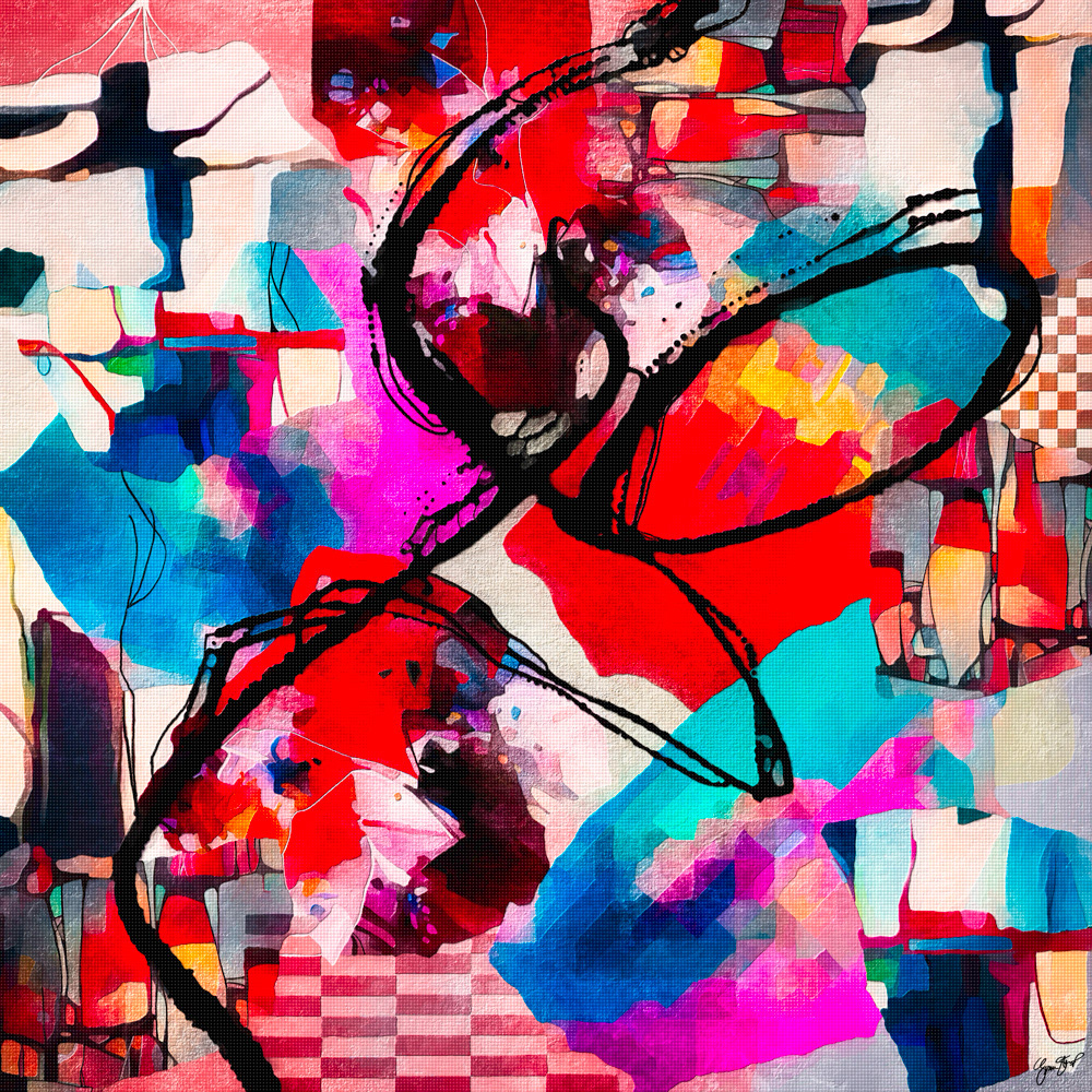 Abstract Mixed Media Art by Gina Startup