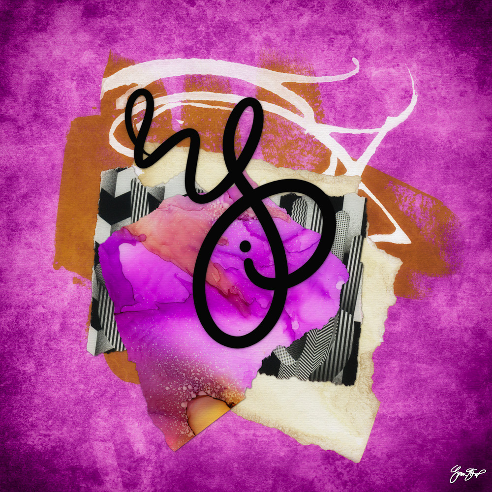 Mixed media collage by Gina Startup