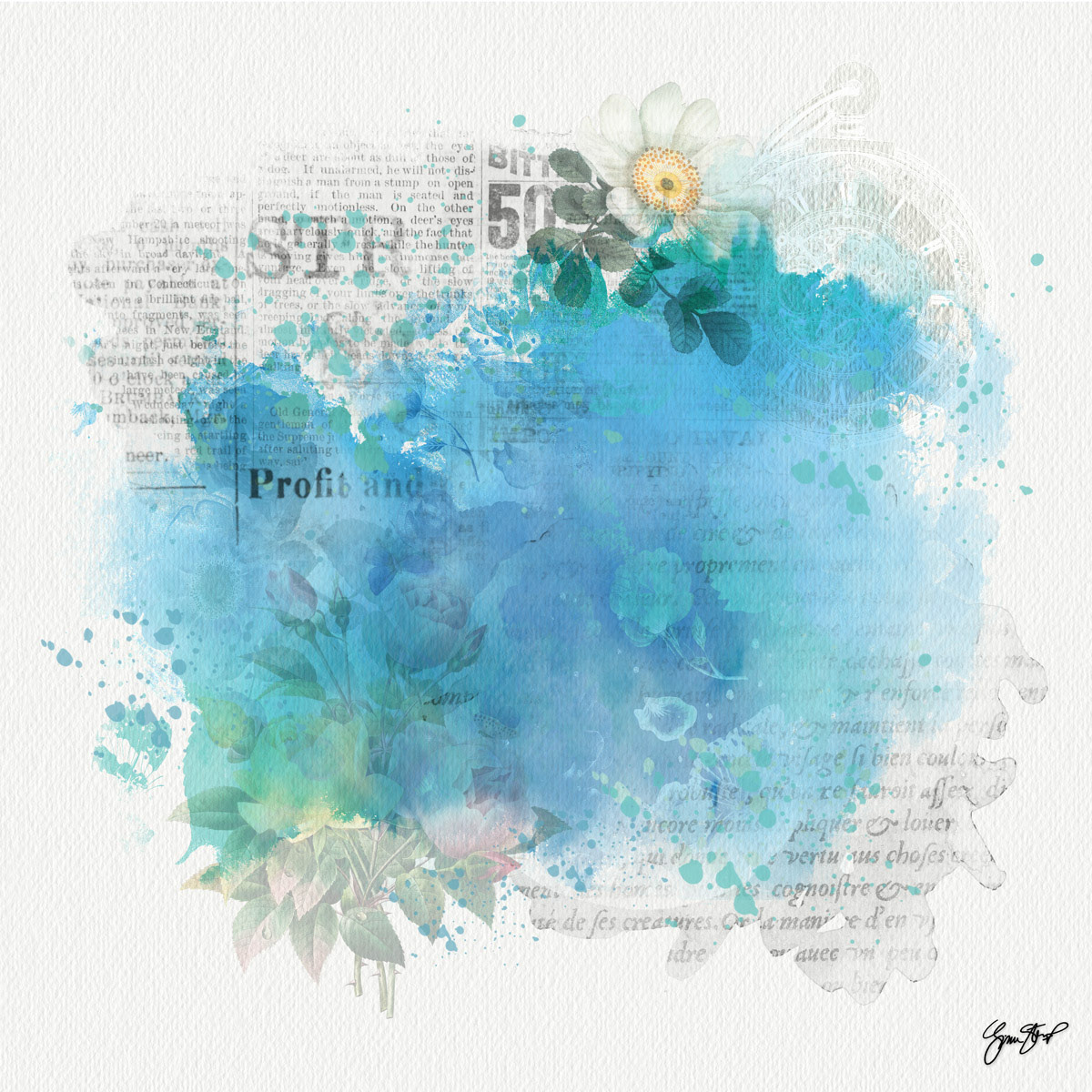 Sea green turn to blue