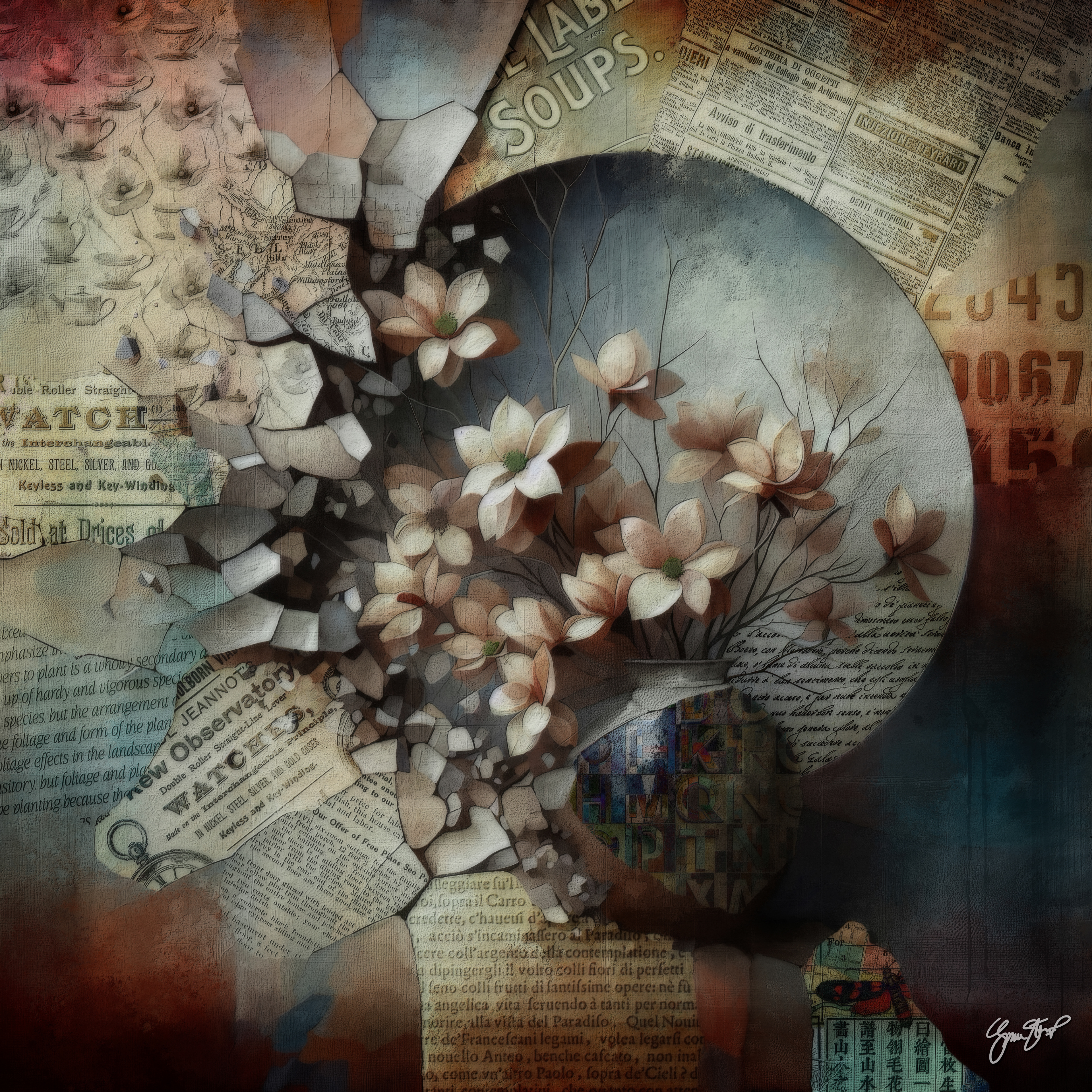 Decending Light From the Left by Gina Startup 