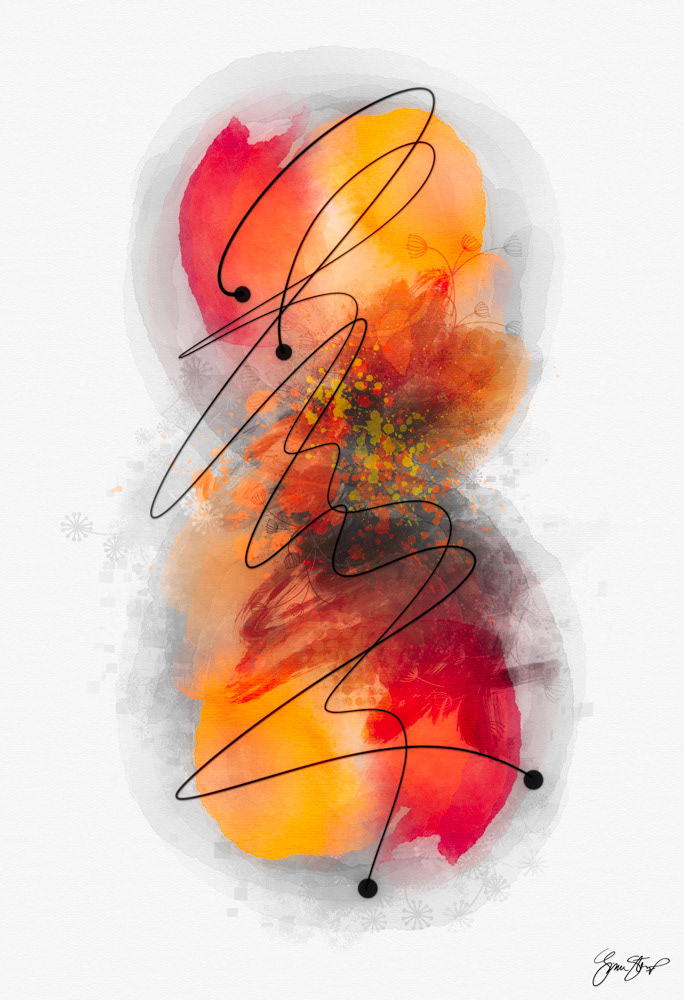 Mixed Media Abstract Art by Gina Startup