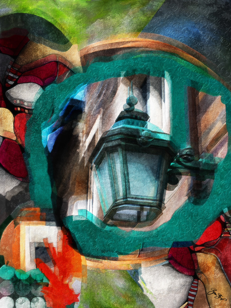 Mixed media abstract art by Gina Startup