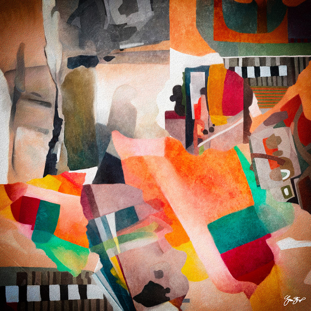 Mixed media Abstract Art by Gina Startup
