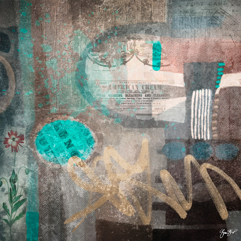 Mixed media art by Gina Startup