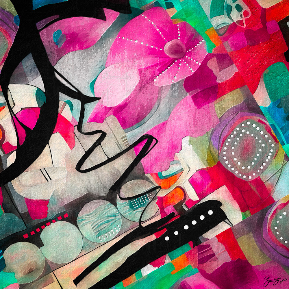 Mixed media Abstract Art by Gina Startup