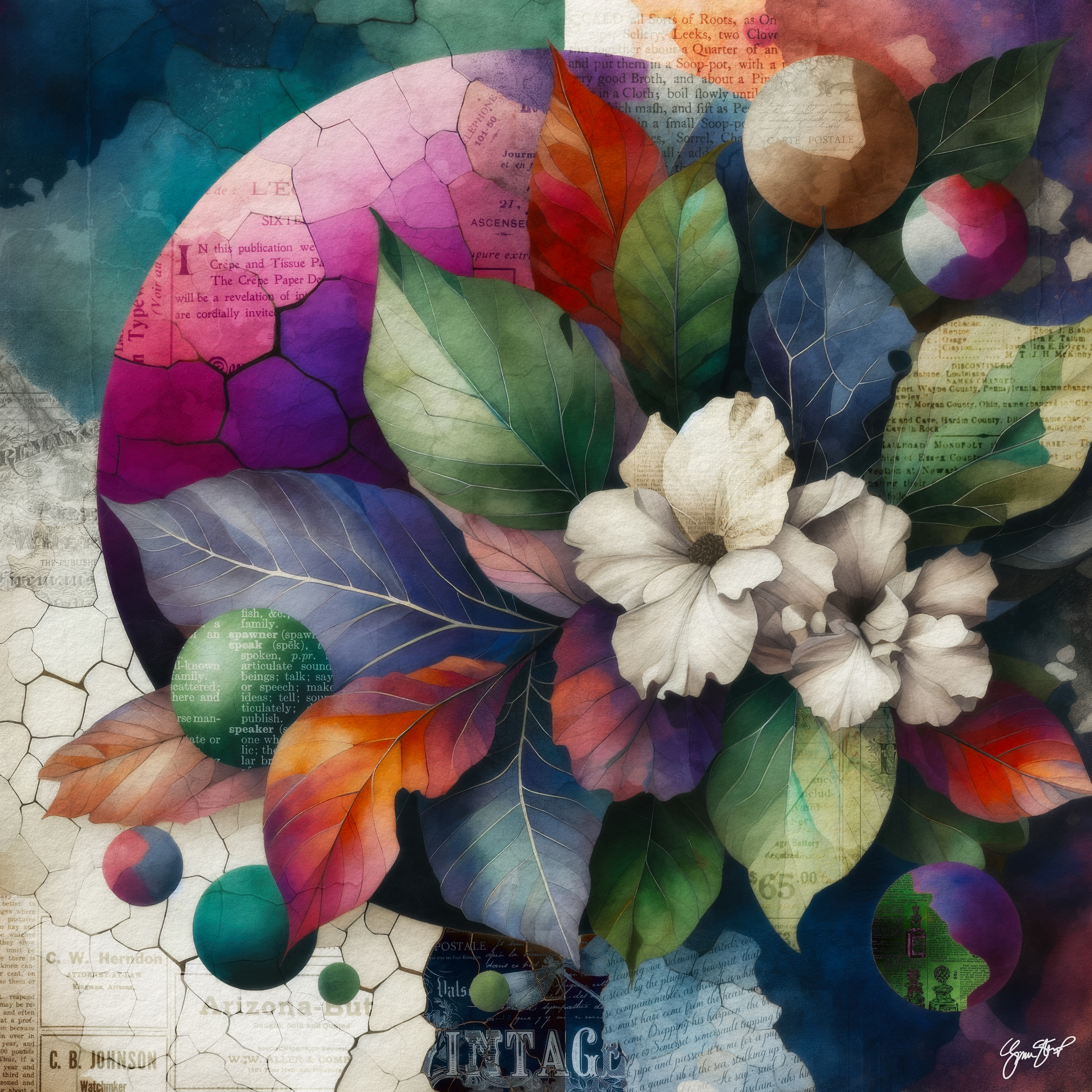 Floral Cascade by Gina Startup 