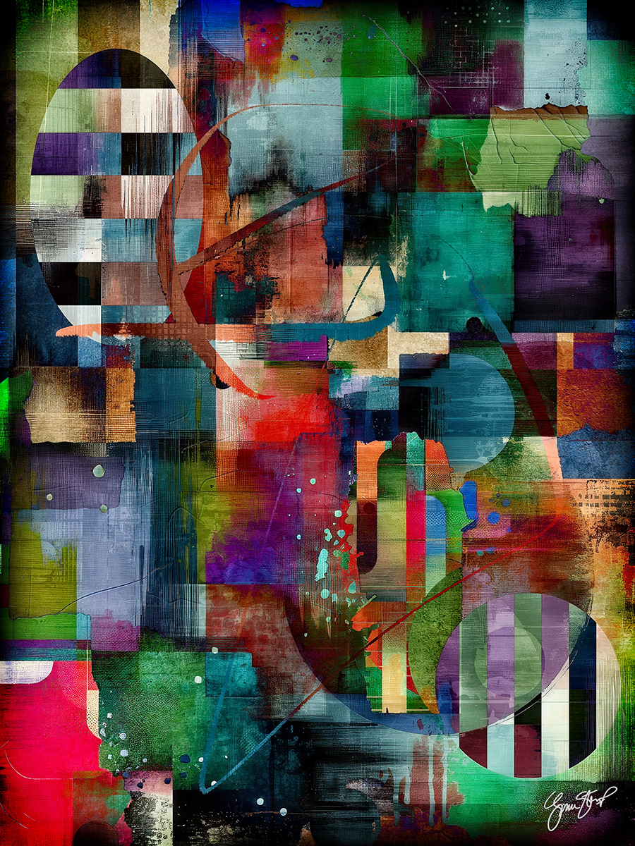 Abstracting the Colors of  Rain by Gina Startup 