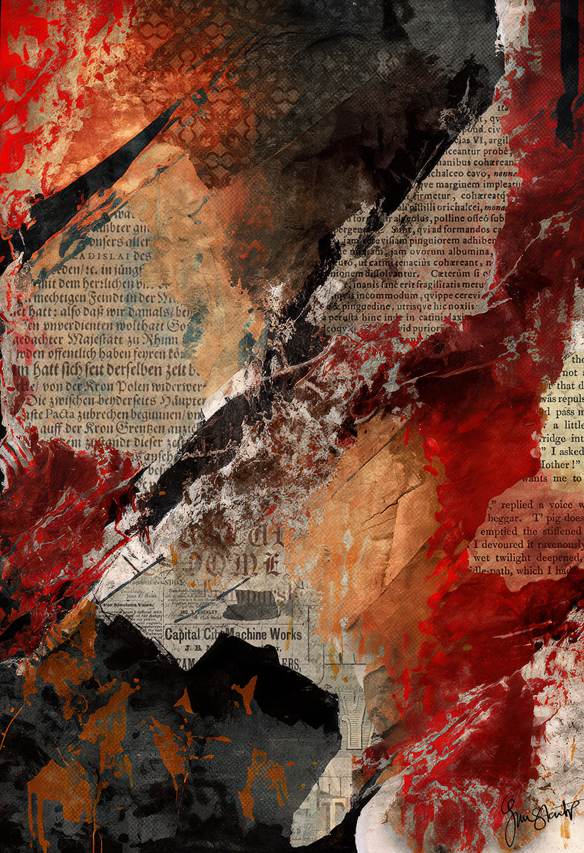 Melted Red Crayon by Gina Startup 