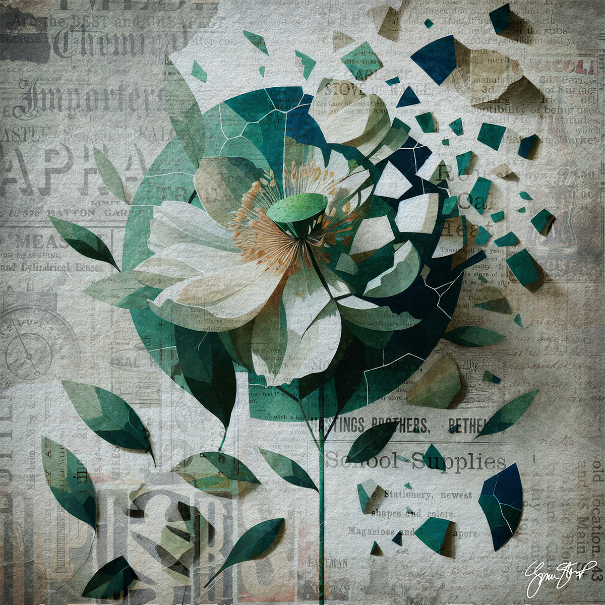 Floral Shattered by Gina Startup