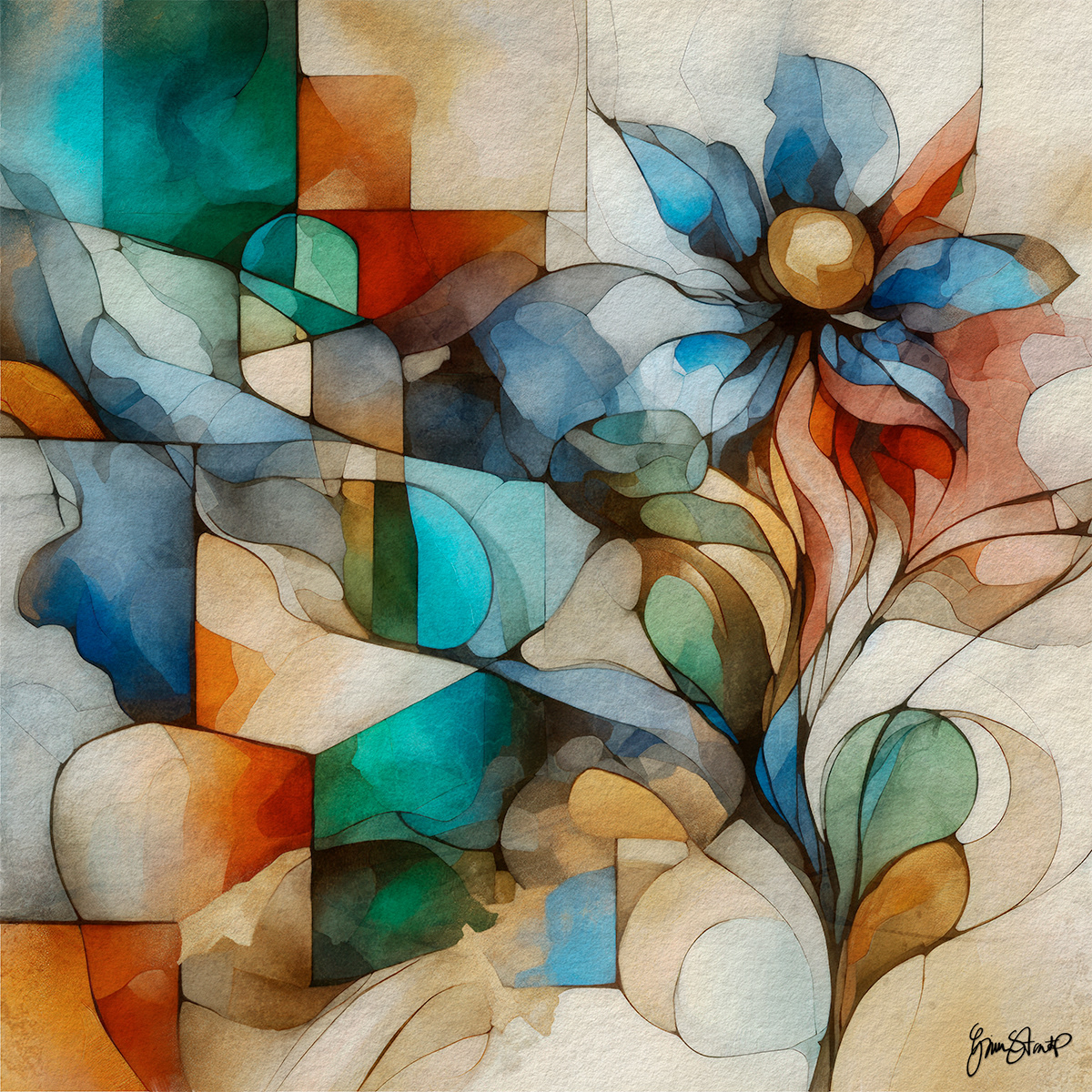 Serene Light in July by Gina Startup