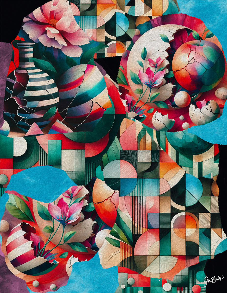 Drifting In Oceans of Blue by Gina Startup 