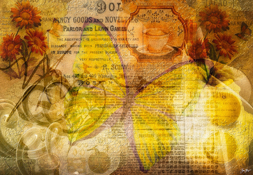 Mixed Media Collage Art by Gina Startup 
