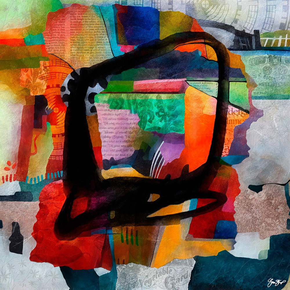 Mixed media art by Gina Startup 